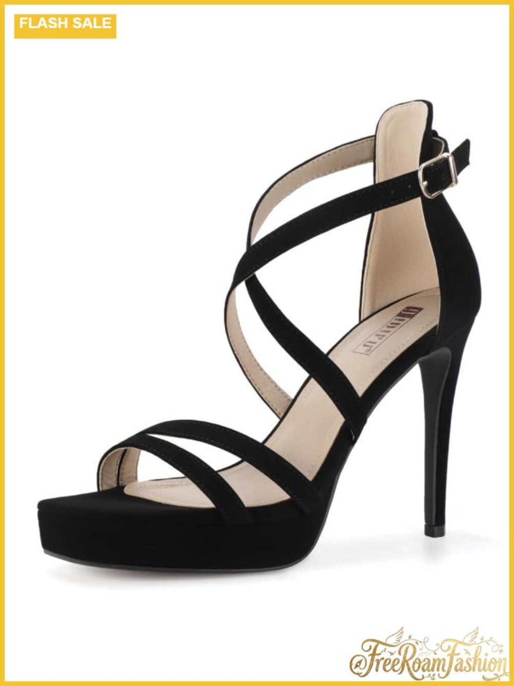 Platform Strappy High Heels Square Toe Stiletto Sandals Wedding Party Dress